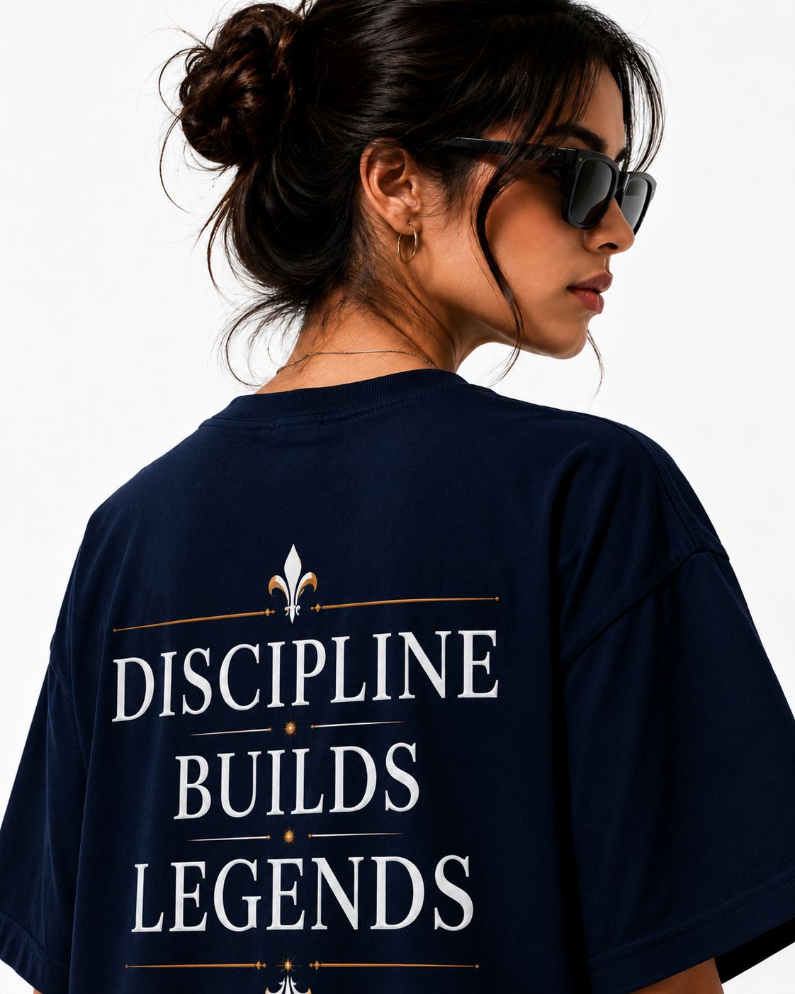 👑 DROISH Signature Edition — "Discipline Builds Legends" Midnight Blue