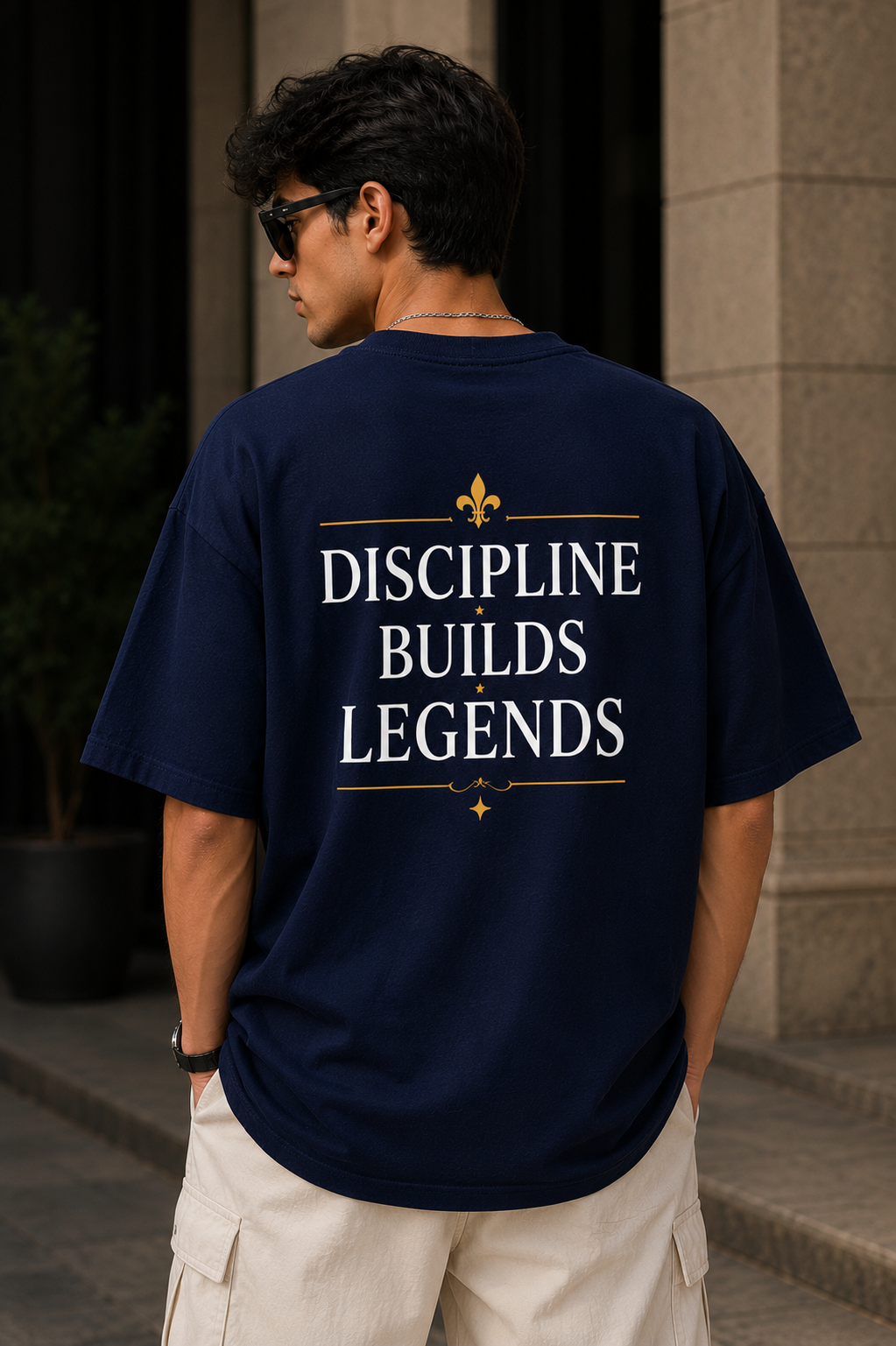 👑 DROISH Signature Edition — "Discipline Builds Legends" Midnight Blue - Image 3