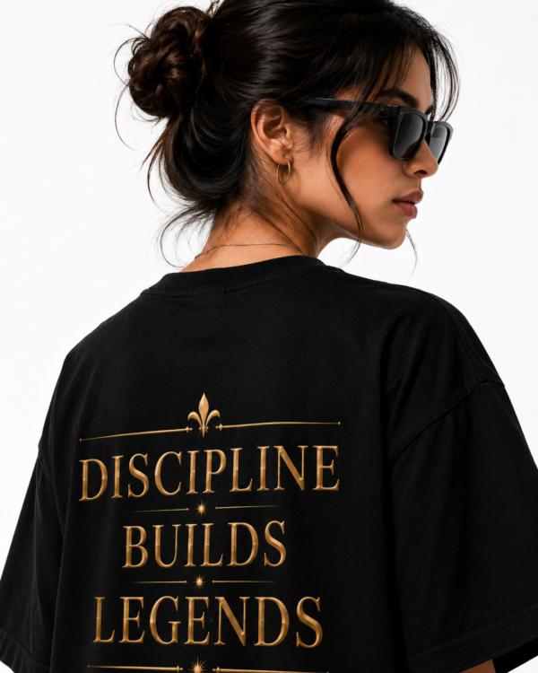 👑 DROISH Signature Edition — "Discipline Builds Legends" Black