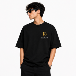 DROISH "Core Crest" Oversized T-Shirt  Black
