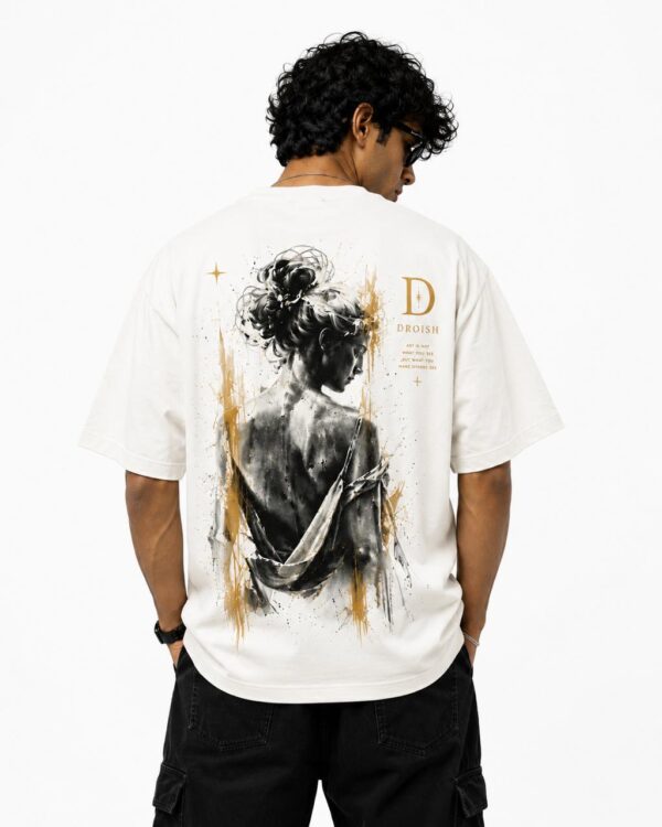 Droish "Art of Light: The Portrait" T-Shirt Off White