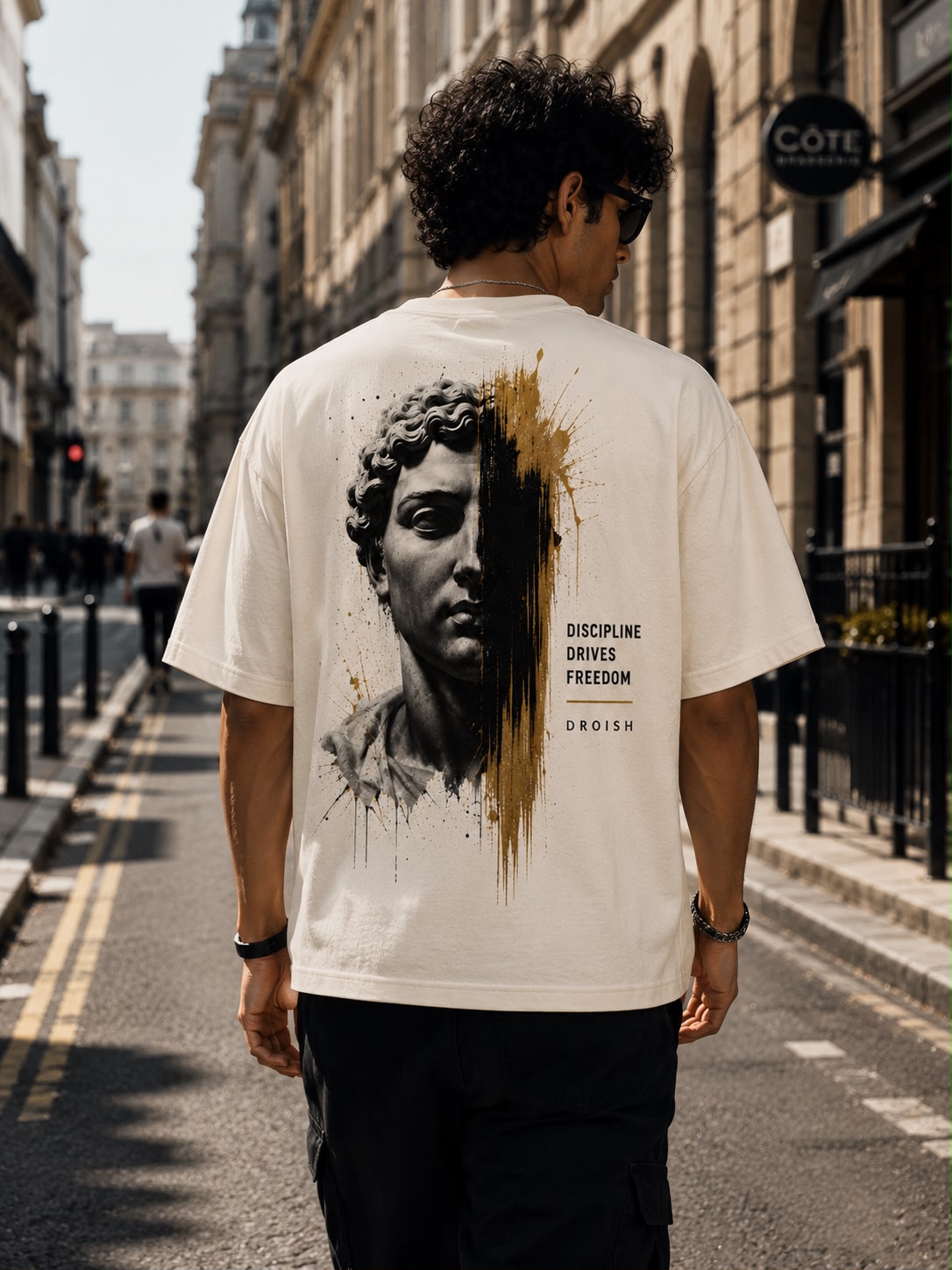 DROISH Art of Light Edition — "Discipline Drives Freedom" Sand Beige