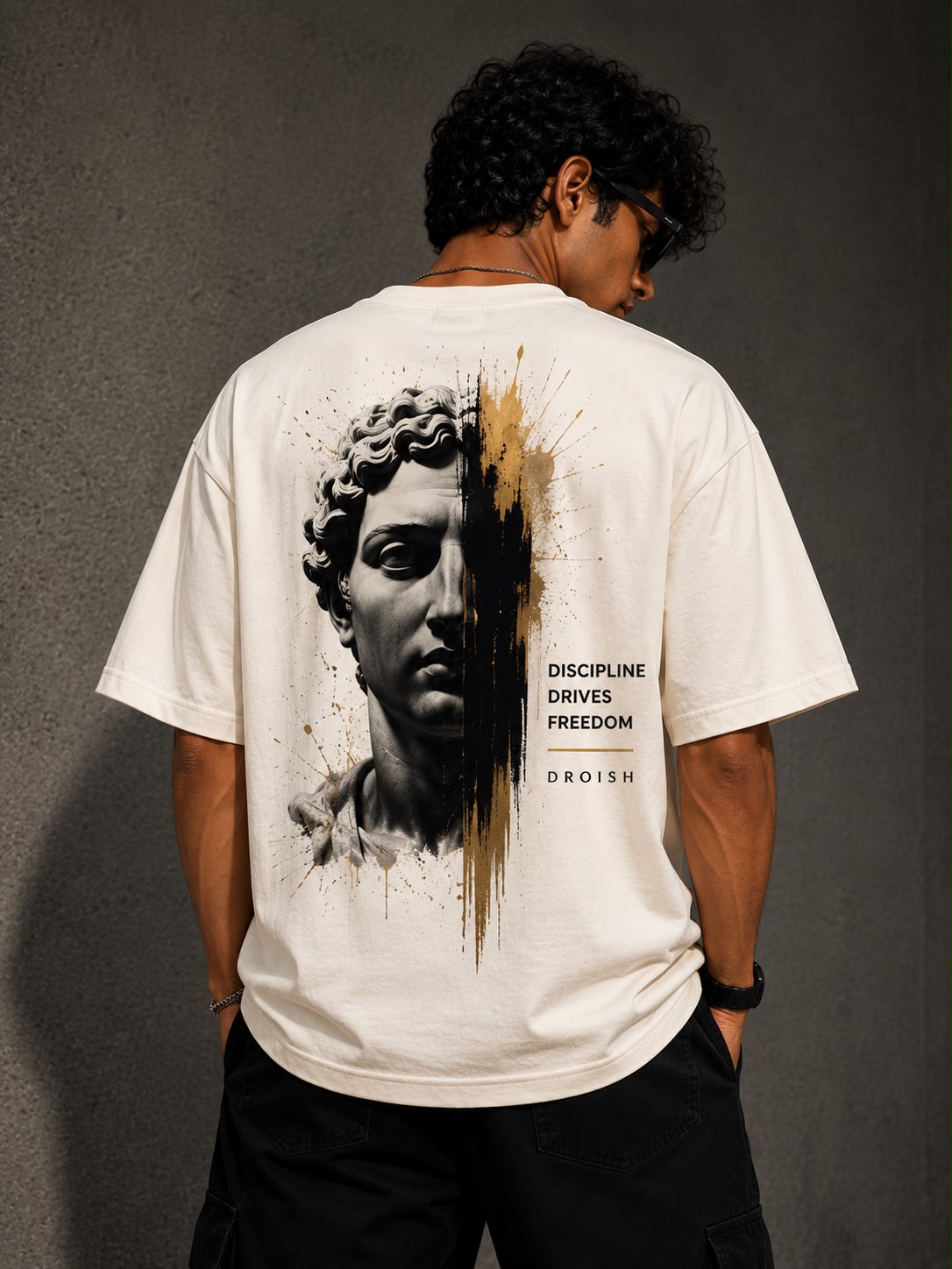 DROISH Art of Light Edition — "Discipline Drives Freedom" Sand Beige - Image 6
